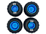 Arrma Freedom Flyer 223S - Tires & Wheels (blue) DBOOTS Cut Chevron MT ARA3530SFFT1