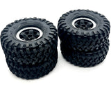 TRX-4 NISSAN Pathfinder - TIRES & Wheels (1.9" Canyon chrome bead Traxxas 110056-4