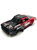 Arrma MOJAVE GROM mega 4x4 - Body Shell (RED Black) cover ARA2104