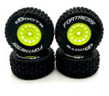 Arrma MOJAVE GROM mega 4x4 - Wheels & Tires (YELLOW set of 4) fortress dboots ARA2104