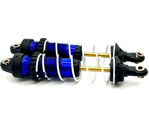 ** RUSTLER ULTIMATE - SHOCKS, Blue Rear's ONLY & springs big-bore Dampers Traxxas 67097-4