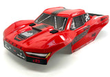 Arrma FURY 2wd - Body Shell (RED/Black painted clipless Mega ARA3221