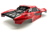 Arrma FURY 2wd - Body Shell (RED/Black painted clipless Mega ARA3221