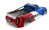 Arrma INFRACTION 4x4 223s BLX - Body Shell (Blue/Red painted decaled trimmed ARA4315V4
