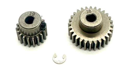 Arrma INFRACTION 4x4 223s BLX - Pinion Gear (19t 28t) 0.8Mod 5mm shaft ARA4315V4