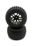 Arrma GRANITE 4x4 3s BLX - SET OF 2 TIRES & Wheels (tyres rims DBoots Fortress ARA4302V3