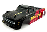 Arrma INFRACTION 4x4 223s BLX - Body Shell (Black/Red painted decaled trimmed ARA4315V4