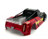 Arrma INFRACTION 4x4 223s BLX - Body Shell (Black/Red painted decaled trimmed ARA4315V4
