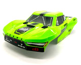 Arrma FURY 2wd - Body Shell (GREEN/Black painted clipless Mega ARA3221