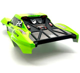 Arrma FURY 2wd - Body Shell (GREEN/Black painted clipless Mega ARA3221