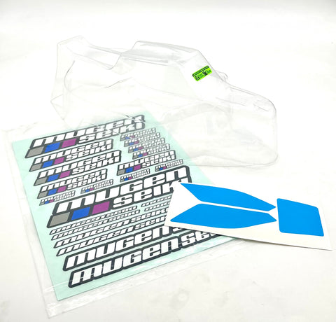 MBX8R CLEAR BODY shell cover (JConcepts S15 Light-weight E2031 MUGEN E2027