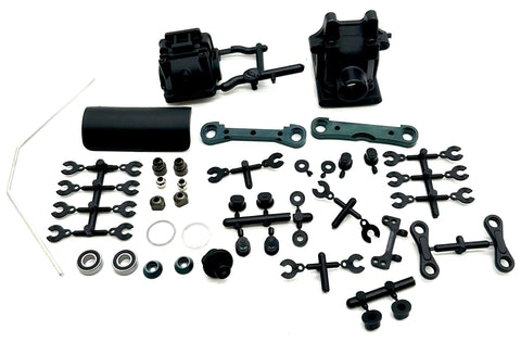 MBX8R FRONT SUSPENSION SET (Sway bulkhead gear box arm mounts bumper MUGEN E2027