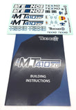 Tekno MT410 2.0 Instruction Manual & Decal Sheet TKR9501
