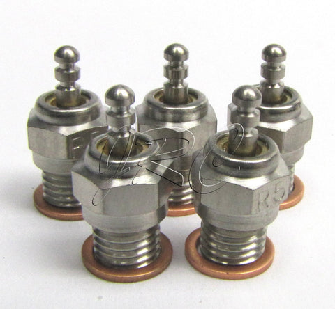 GLOW PLUGS (5) Savage X 4.6 GT6 5.9 XL Big Block Motor (1504) HPI 160100