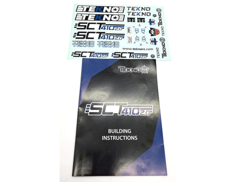 Tekno SCT410 2.0 Instruction Manual & Decal Sheet TKR9500