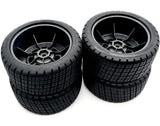 Slash Modified - TIRES & WHEELS, front rear UPDATED Hoosier glued Traxxas 104354-74