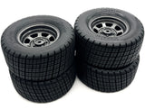 Slash Modified - TIRES & WHEELS, front rear UPDATED Hoosier glued Traxxas 104354-74