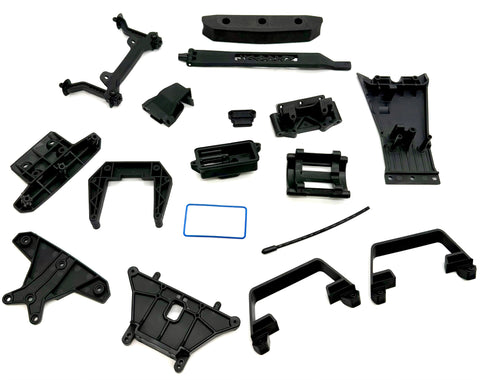 DRAG SLASH - Receiver Box, shock tower, body mounts, nerf bars 94076-4