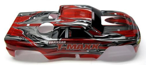 fits T-Maxx 3.3 BODY shell (RED, GREY w/ Decals prographix  extended 49077-3