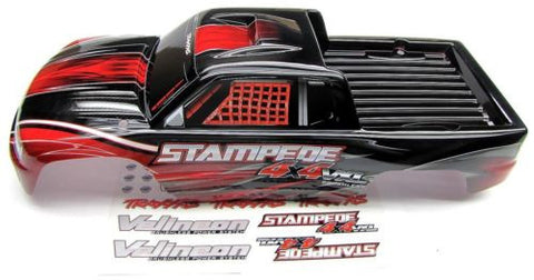fits Stampede 4x4 VXL BODY Shell (RED, brushless & Includes decal ) 67086-4