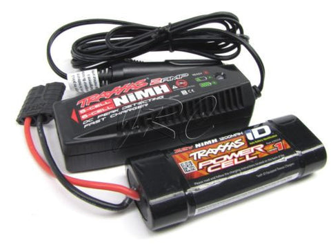 1/16 E-revo 7.2v Traxxas iD BATTERY & 2 Amp CHARGER 2925x 6-cell Summit 71076-3