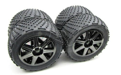 TROPHY Truggy TIRES Wheels 1 8 17mm hex tyres D8T HPI flux 107018