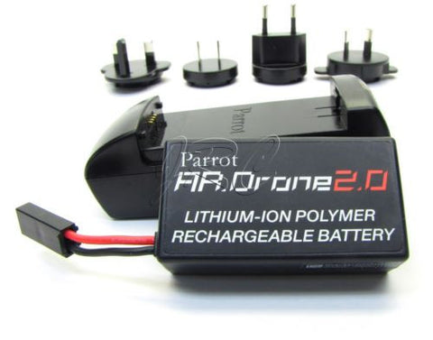 Parrot AR 2.0 LIPO Battery & Charger (11.1v 1000Mah) Genuine AR.Drone2.0 drone