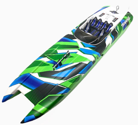 fits M41 Widebody Boat HULL & Hatch GREEN catamaran DCB Blue Painted 57046-4
