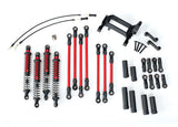 TRX-4 - Long Arm Lift Kit (RED TRA8140r) links shocks cables driveshafts Traxxas