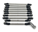 Axial SCX6 Trail Honcho LINKS, Camber links, Steering, w/rod ends & balls, stainless AXI05001