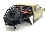 Axial SCX6 Trail Honcho BODY, w/ Interior, rollcage, spare tire and rack (Beige) AXI05001