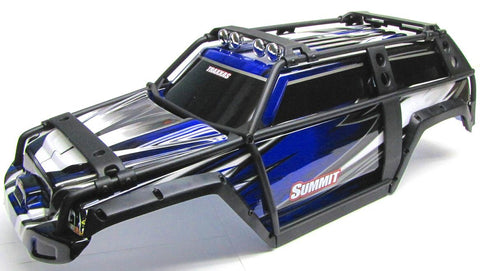 Summit UPDATED BODY (BLUE & BLACK  ExoCage Cover Shell, Traxxas #5607