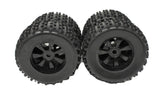 Team Corally KRONOS - TIRES & Wheels (MT Racing tyres black rims 6s XP C-00172