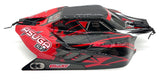 Team Corally ASUGA XTR - Body Shell Red polycarbonate cover & Body Pins C-00288