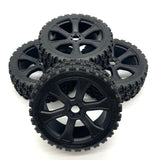 Team Corally ASUGA XTR - TIRES & Wheels (Xl Off-Road tyres black rims C-00288