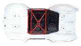 Arrma MOJAVE 6s BLX V2 - Body Shell (RED Black cover & Interior roll cage ARA7604V2