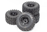 1/10 MAXX Wheels & Tires (Factory Glued Assembled (set 4) NEW Traxxas 89076-4