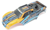 1/10 MAXX BODY cover Shell (ORANGE Painted ProGraphics, clipless Traxxas 89076-4