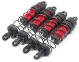 1/10 MAXX SHOCKS (RED-Anodized Gt-maxx 8961r dampers, springs Traxxas 89076-4