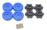 1/10 Wide-MAXX Wheel HUBS, (BLUE washer) 17mm Splined, hex pins 89086-4