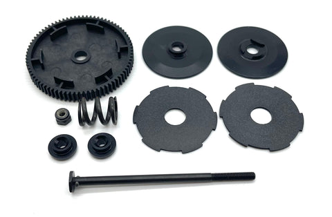 HB Racing D2 - Slipper clutch and spur, (G-05) w/shaft, spring, hardware Evo 204240