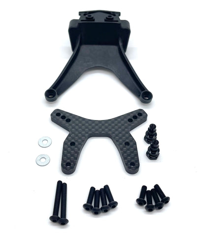 HB Racing D2 - Front Carbon Shock Tower & chassis Brace (F-3) 204240