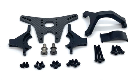 HB Racing D2 - Rear Carbon Tower, upper gearbox (G-4) evo 204240