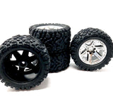 RUSTLER 4x4 TIRES & Wheels assembled (4) Talon Extreme Tyres VXL 67376-4