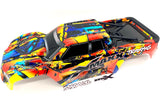 X-MAXX BODY cover Shell (SOLAR FLARE Painted ProGraphics Shell 77086-4