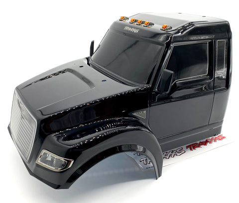 TRX-6x6 Flatbed HAULER - BODY Cab BLACK Shell Factory Painted 88086-4