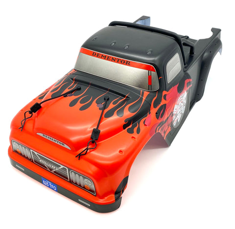 Team Corally DEMENTOR - Body Shell (Orange polycarbonate cover & Body Pins C-00167