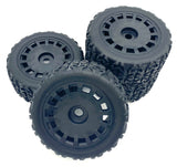 Team Corally SHOGUN - TIRES & Wheels (Truggy tyres black rims 6s XP C-00177