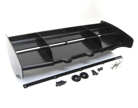 HB Racing E8Tevo3 - WING (Black Rear Spoiler) molded nylon e819 Truggy 204575