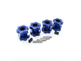 1/10 BRUSHLESS E-REVO 2.0 VXL Blue 17mm HEX NUTS wheel hubs 86086-4